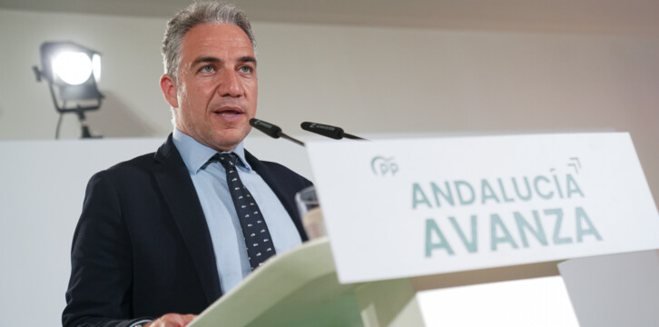 Cuca Gamarra y Elías Bendodo en Sevilla