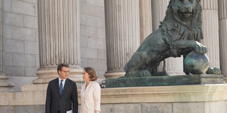 Alberto Núñez Feijóo preside la reunión plenaria con la dirección de los Grupos Parlamentarios del Congreso y del Senado