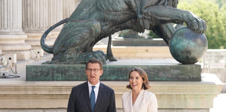 Alberto Núñez Feijóo preside la reunión plenaria con la dirección de los Grupos Parlamentarios del Congreso y del Senado