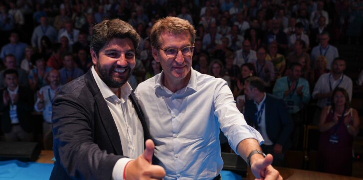 Alberto Núñez Feijóo clausura el XVIII Congreso Autonómico Extraordinario del PP de Murcia