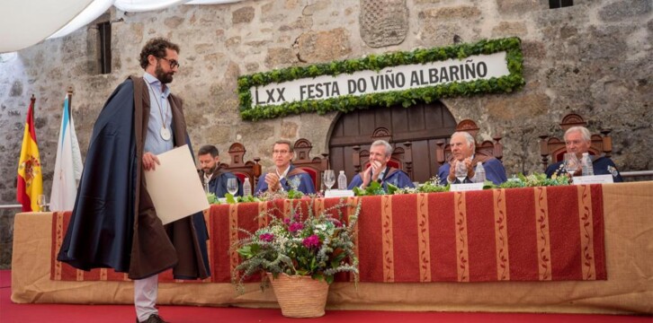 Alberto Núñez Feijóo junto al presidente de la Xunta de Galicia, Alfonso Rueda, en la Fiesta del Albariño en Cambados