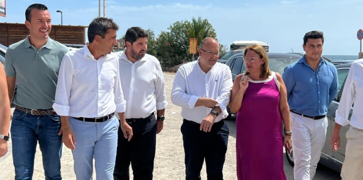 Miguel Tellado, Fernando López Miras y Carlos Mazón asisten  al 