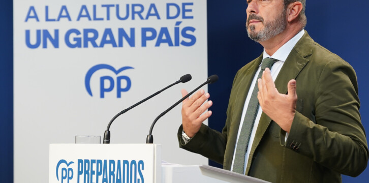 El vicesecretario de Coordinación Autonómica y Local del PP, Pedro Rollán, presenta la 25 Interparlamentaria del Partido Popular