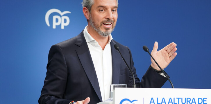 Rueda de prensa de Juan Bravo, vicesecretario de economía del PP