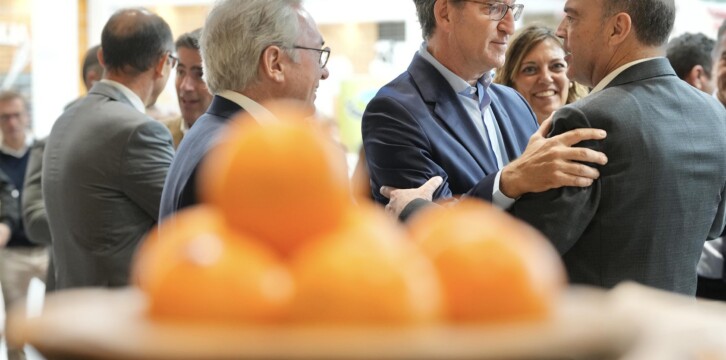 Alberto Núñez Feijóo visita la Feria Fruit Attraction 2023, en IFEMA