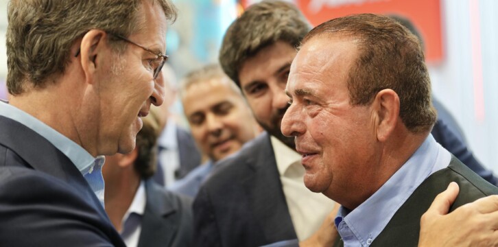 Alberto Núñez Feijóo visita la Feria Fruit Attraction 2023, en IFEMA