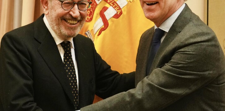 Alberto Núñez Feijóo y Cuca Gamarra en la II Mesa de debate sobre los Valores Constitucionales en la España del Siglo XXI