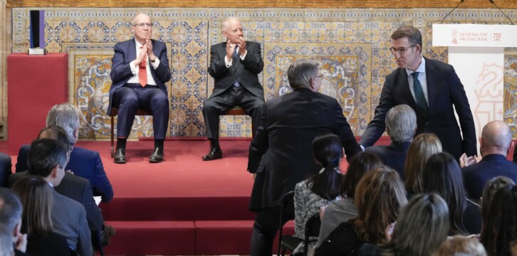Alberto Núñez Feijóo en la entrega del XXXI Premio Convivencia en Valencia