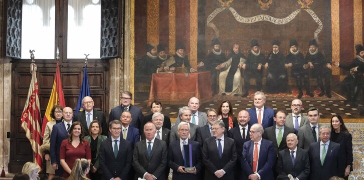 Alberto Núñez Feijóo en la entrega del XXXI Premio Convivencia en Valencia