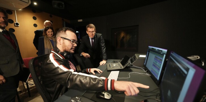 Alberto Núñez Feijóo visita a la ECAM