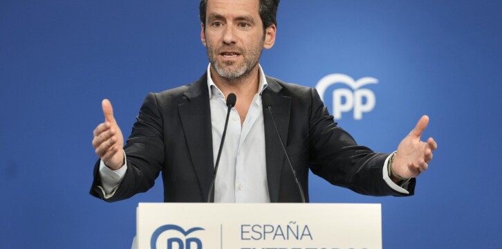 Rueda de prensa de Borja Sémper