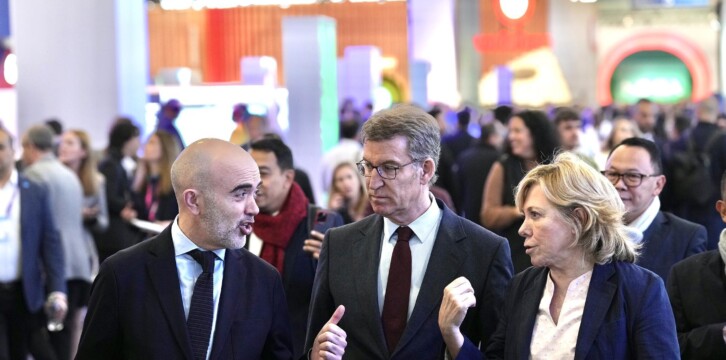 Alberto Núñez Feijóo visita Mobile World Congress 2023