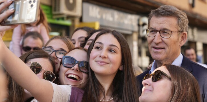Alberto Núñez Feijóo en las Fallas