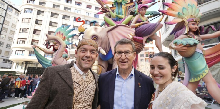 Alberto Núñez Feijóo en las Fallas