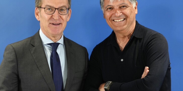 Alberto Núñez Feijóo y Toni Nadal en la presentación de la fundación del PP 'Reformismo21'