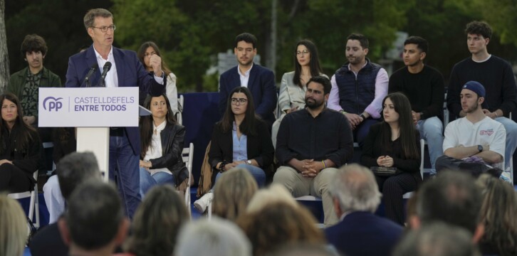 Alberto Núñez Feijóo en Castelldefels