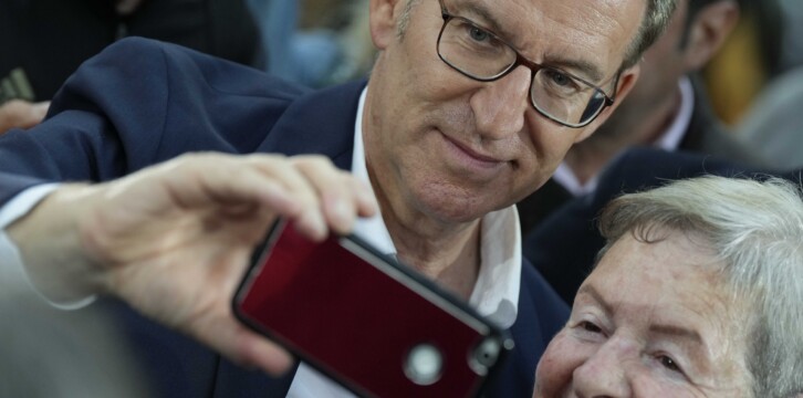 Alberto Núñez Feijóo en Castelldefels