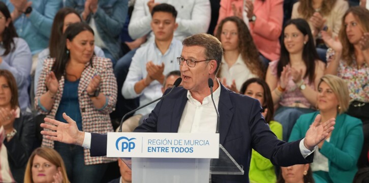 Alberto Núñez Feijóo en Murcia