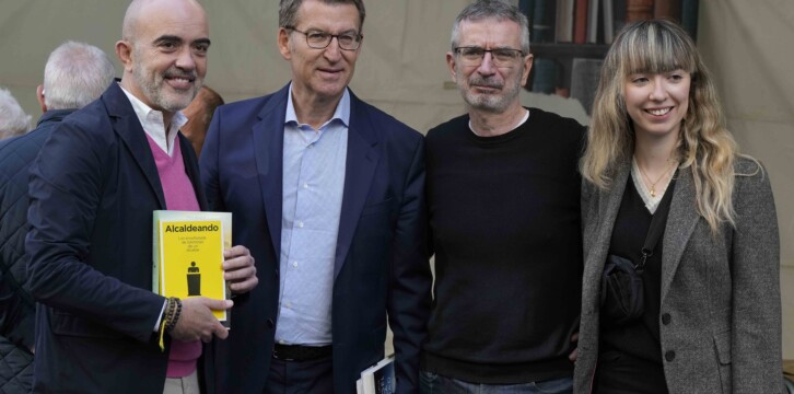 Alberto Núñez Feijóo en la fiesta de Sant Jordi, Barcelona