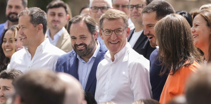 Alberto Núñez Feijóo en un acto en Toledo