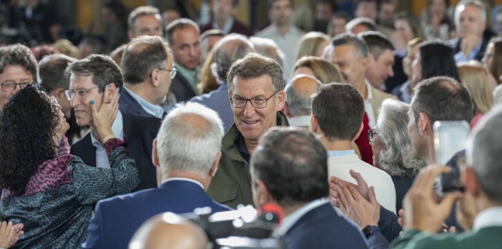 Alberto Núñez Feijóo acto Logroño