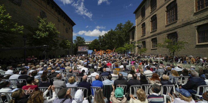 Alberto Núñez Feijóo en un acto en Zaragoza