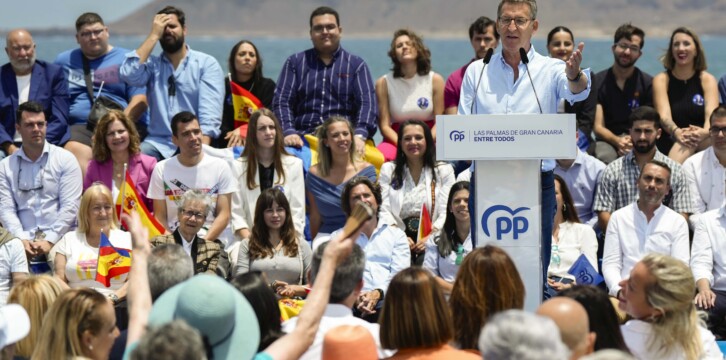 Alberto Núñez Feijóo en Las Palmas de Gran Canaria
