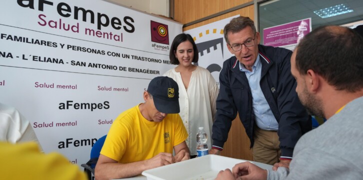 Alberto Núñez Feijóo en Valencia.