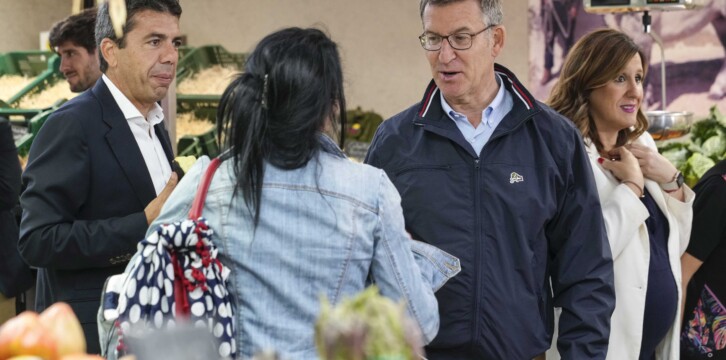 Alberto Núñez Feijóo en Valencia.
