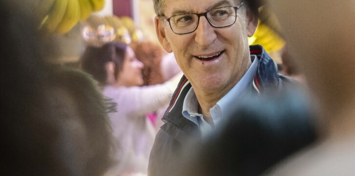 Alberto Núñez Feijóo en Valencia.