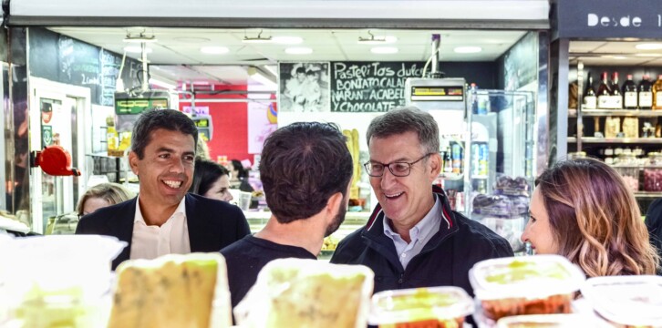 Alberto Núñez Feijóo en Valencia.