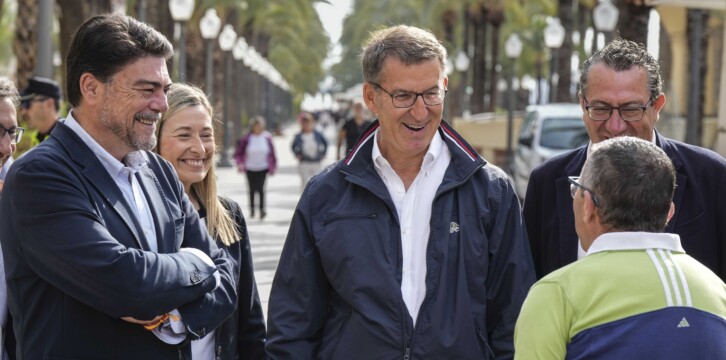 Alberto Núñez Feijóo en Alicante.