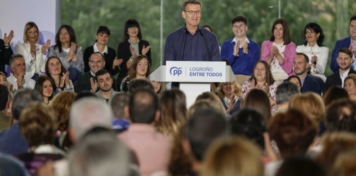 Alberto Núñez Feijóo acto Logroño