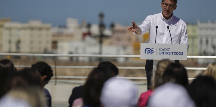 Feijóo durante su intervención.