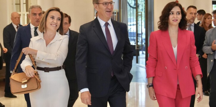 Alberto Núñez Feijóo en el desayuno informativo de Nueva Economía Fórum