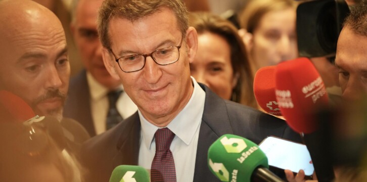 Alberto Núñez Feijóo en el desayuno informativo de Nueva Economía Fórum