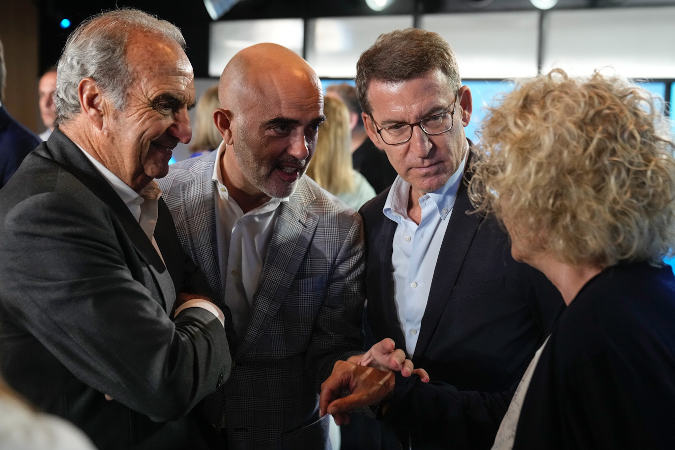 Alberto Núñez Feijóo en un acto sectorial sobre economía en Barcelona