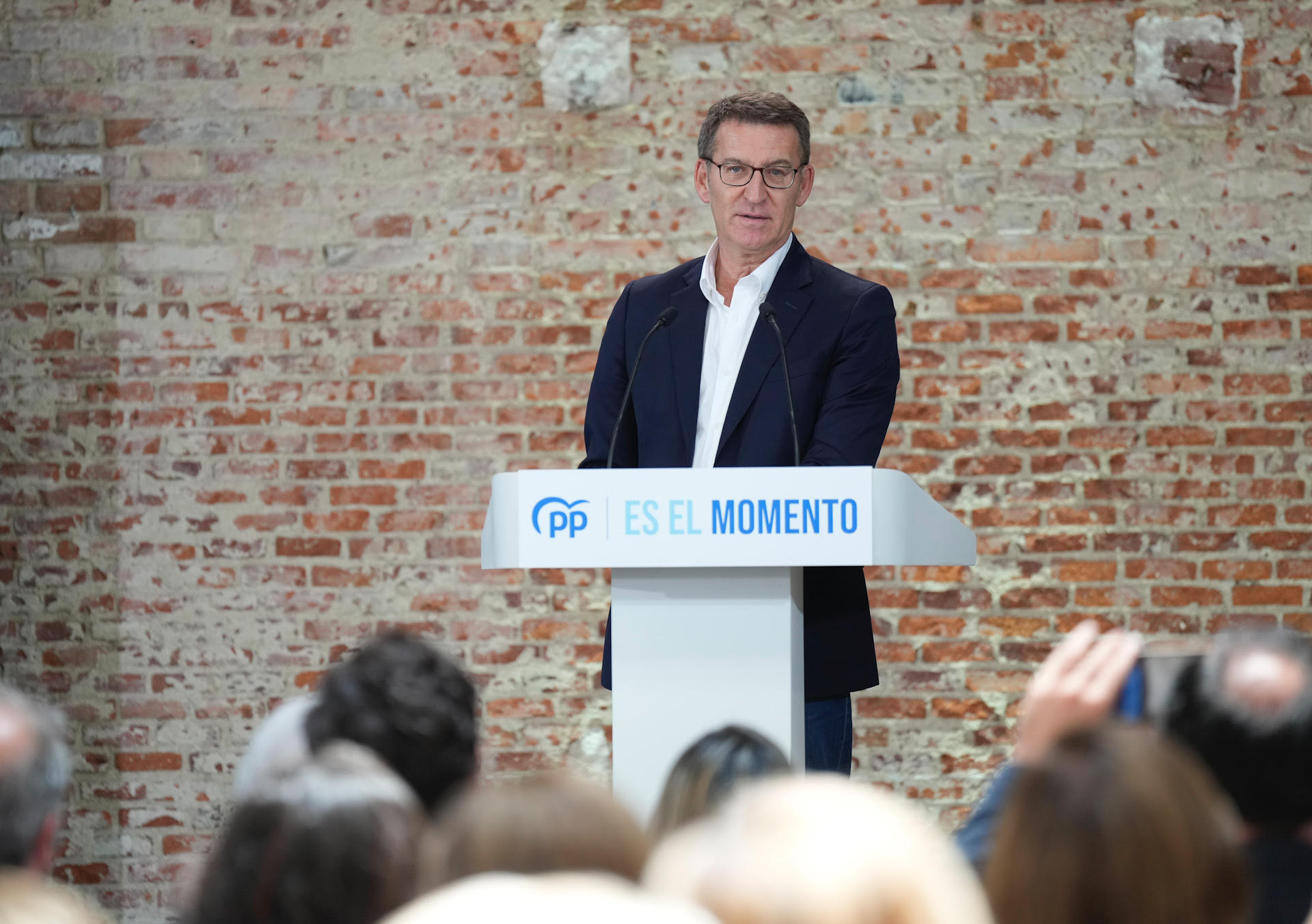 Alberto Núñez Feijóo en un acto sectorial de Cultura en Madrid.