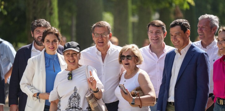 Alberto Núñez Feijóo a su llegada al acto 'Pasar página e iniciar el cambio en España'