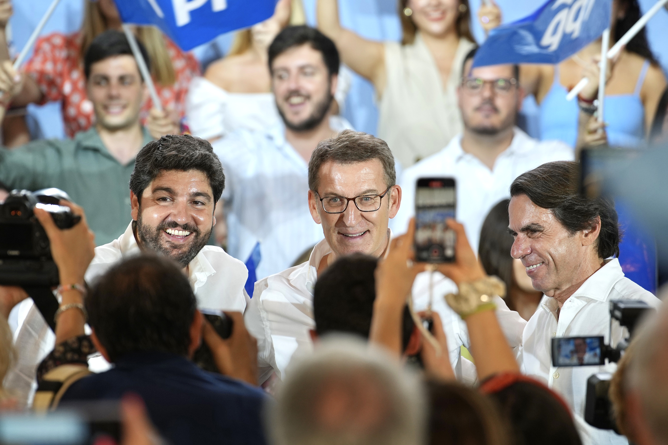 Alberto Núñez Feijóo en un acto en Murcia