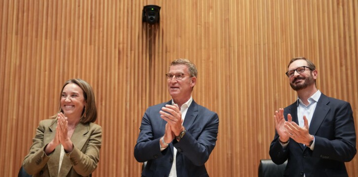 Alberto Núñez Feijóo preside la reunión de los Grupos Parlamentarios del PP en el Congreso de los Diputados y en el Senado.