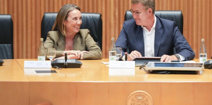 Alberto Núñez Feijóo preside la reunión de los Grupos Parlamentarios del PP en el Congreso de los Diputados y en el Senado.