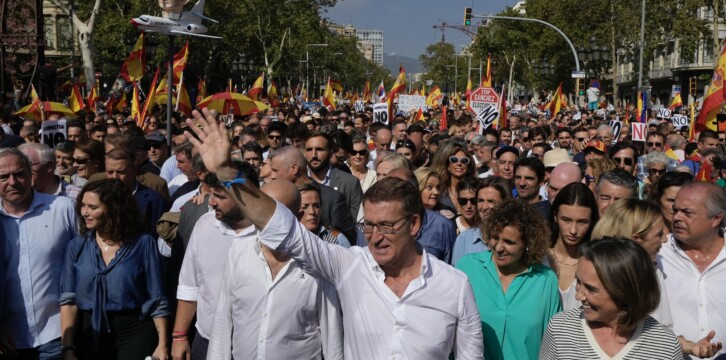 Alberto Núñez Feijóo en Barcelona