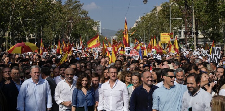 Alberto Núñez Feijóo en Barcelona