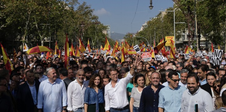 Alberto Núñez Feijóo en Barcelona