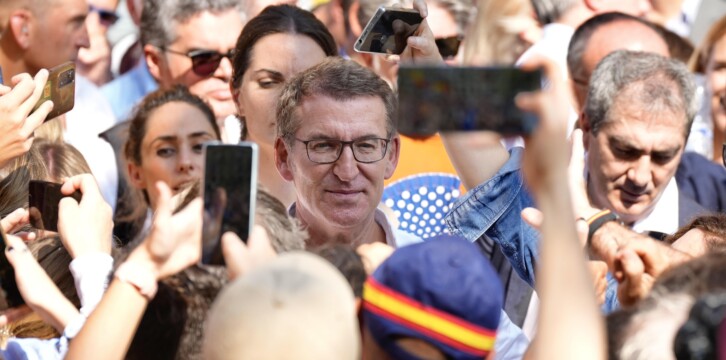 Alberto Núñez Feijóo en Barcelona