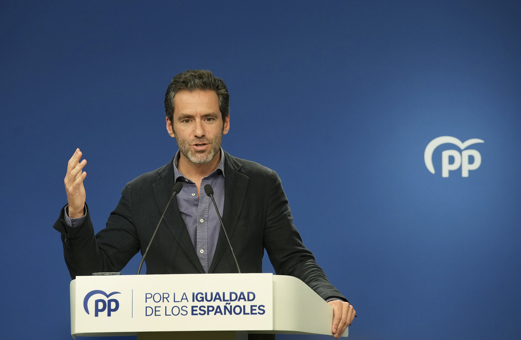 Rueda de prensa de Borja Sémper