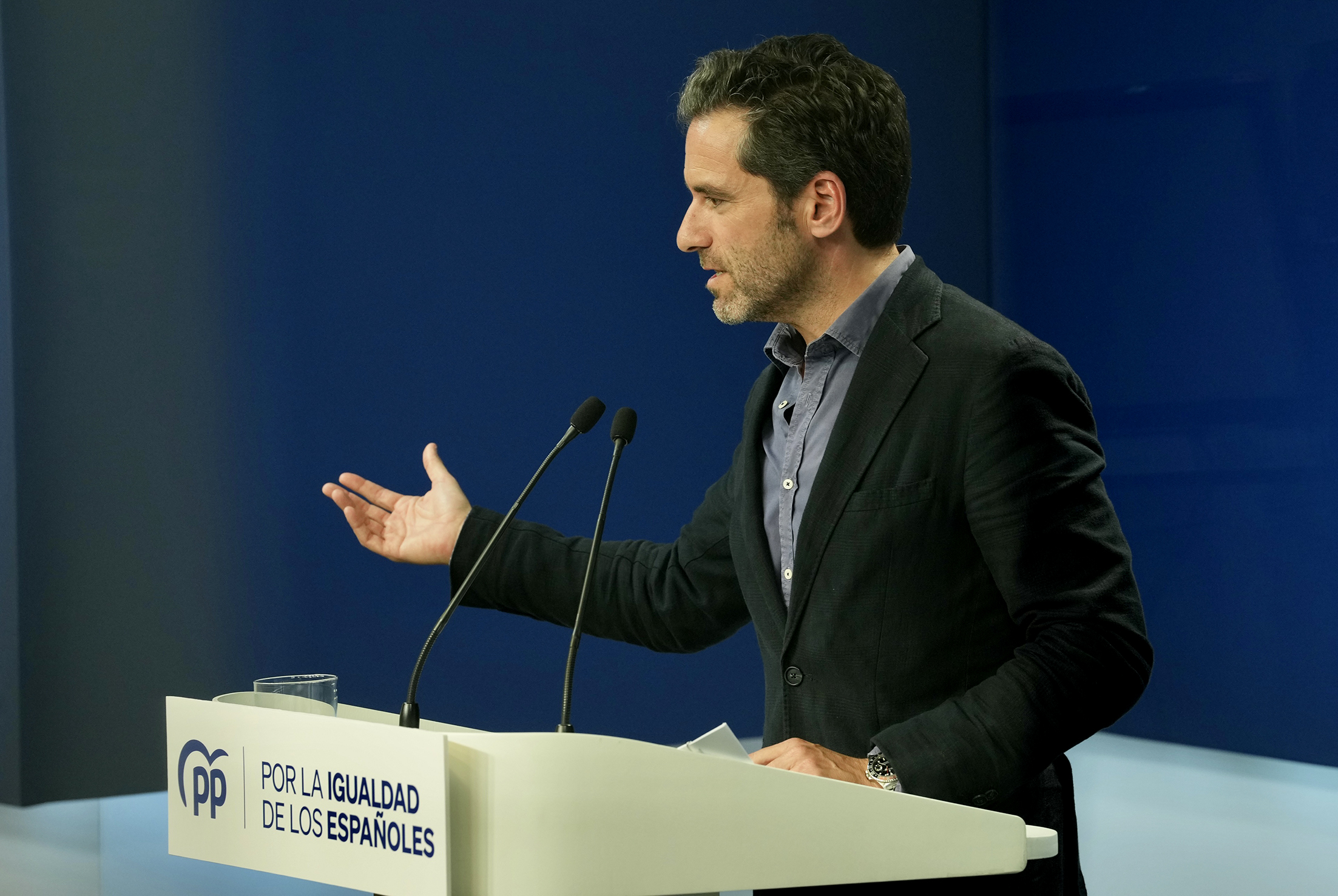 Rueda de prensa de Borja Sémper