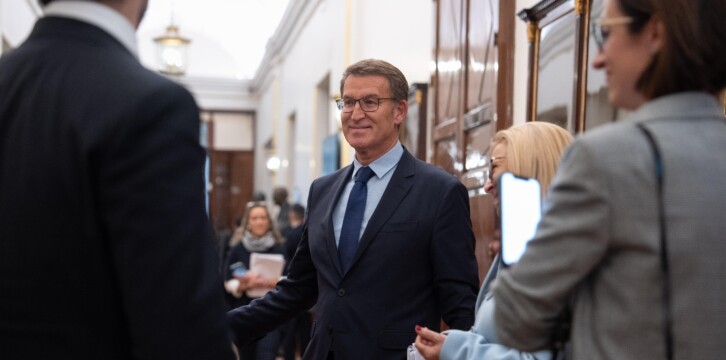 Alberto Núñez Feijóo interviene en la sesión de investidura