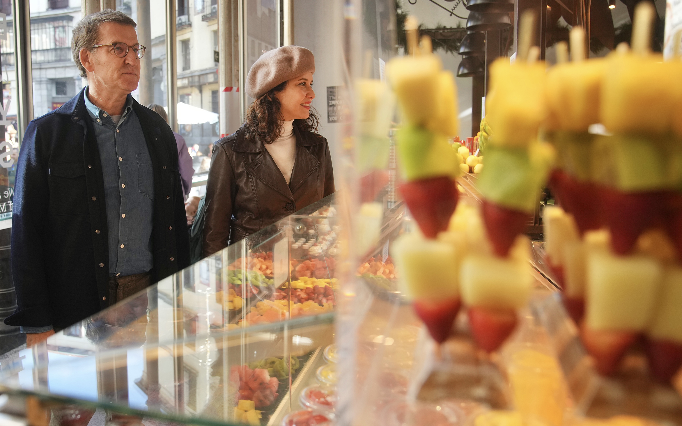 Alberto Núñez Feijóo e Isabel Díaz Ayuso en Madrid